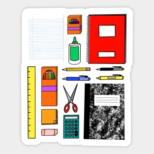 School Supply Soirée Sticker